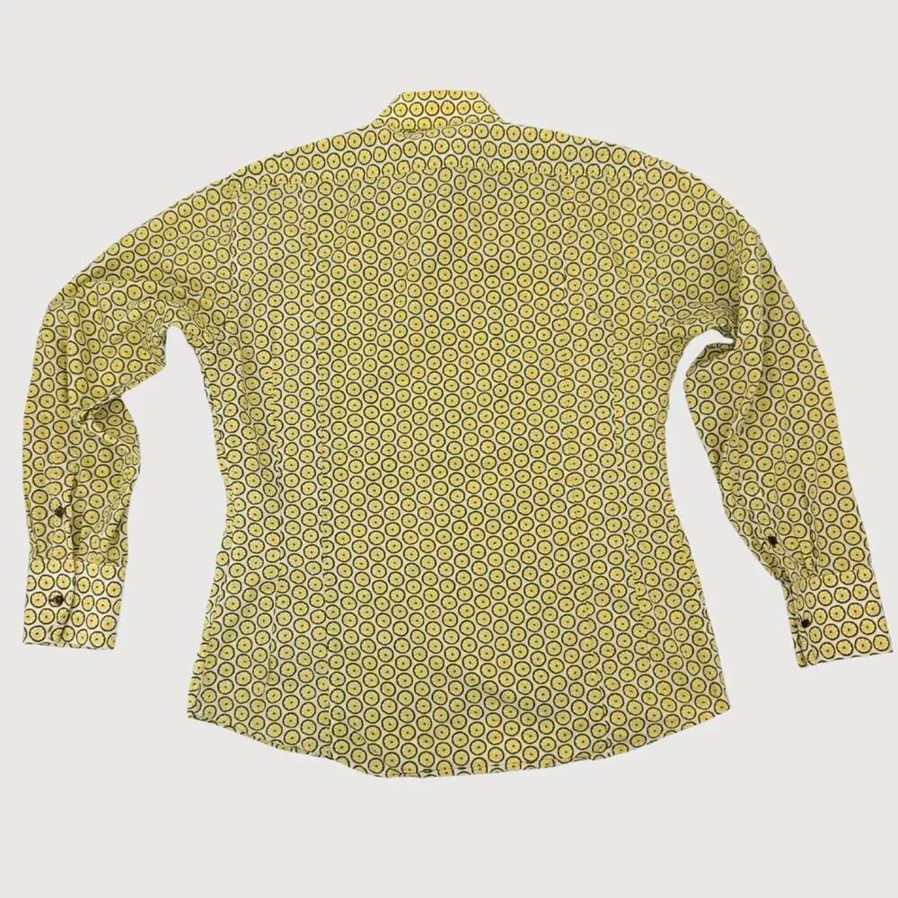Coton Doux Paris Lemon Print Button Up 43 L - Picture 5 of 9
